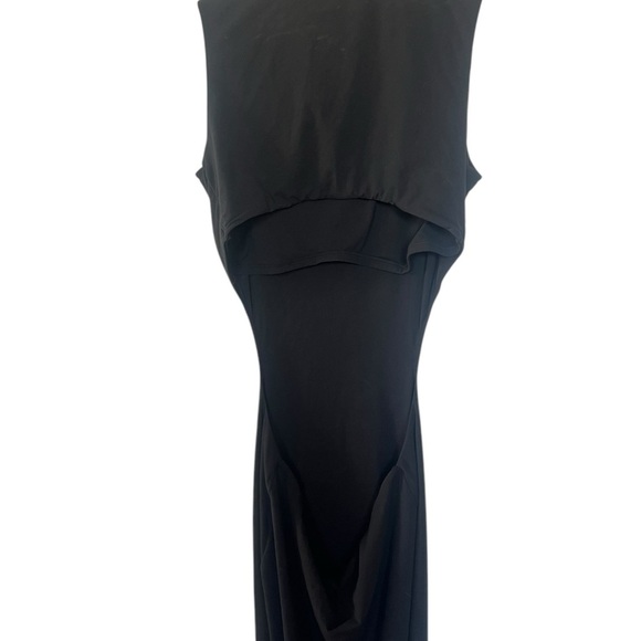 SKIMS Cut Out Open Back Long Dress - Size Medium, Onyx - NWT! Sold out! - Picture 10 of 11